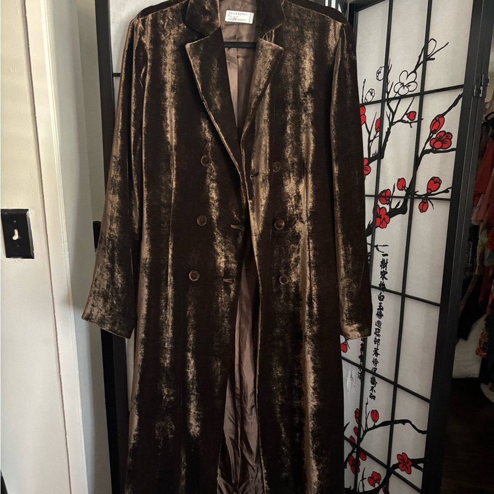 Philosophy di Alberta Ferretti vintage trench coat 90s/early 2000s high-fashion